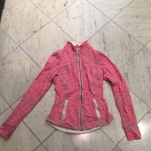 Patterned Pink Lululemon Zip up Jacket